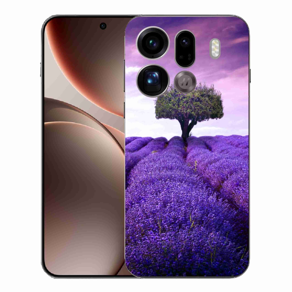 Gelový kryt mmCase na Oppo Find X9 Pro - levandulová louka