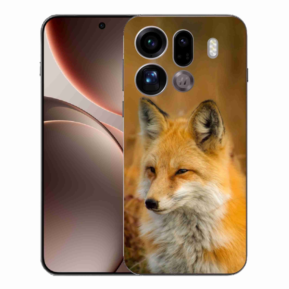 Gelový kryt mmCase na Oppo Find X9 Pro - liška