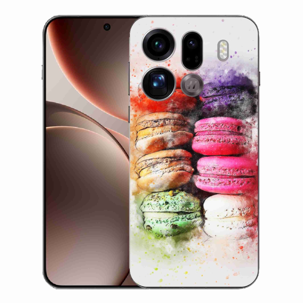 Gelový kryt mmCase na Oppo Find X9 Pro - makrónky