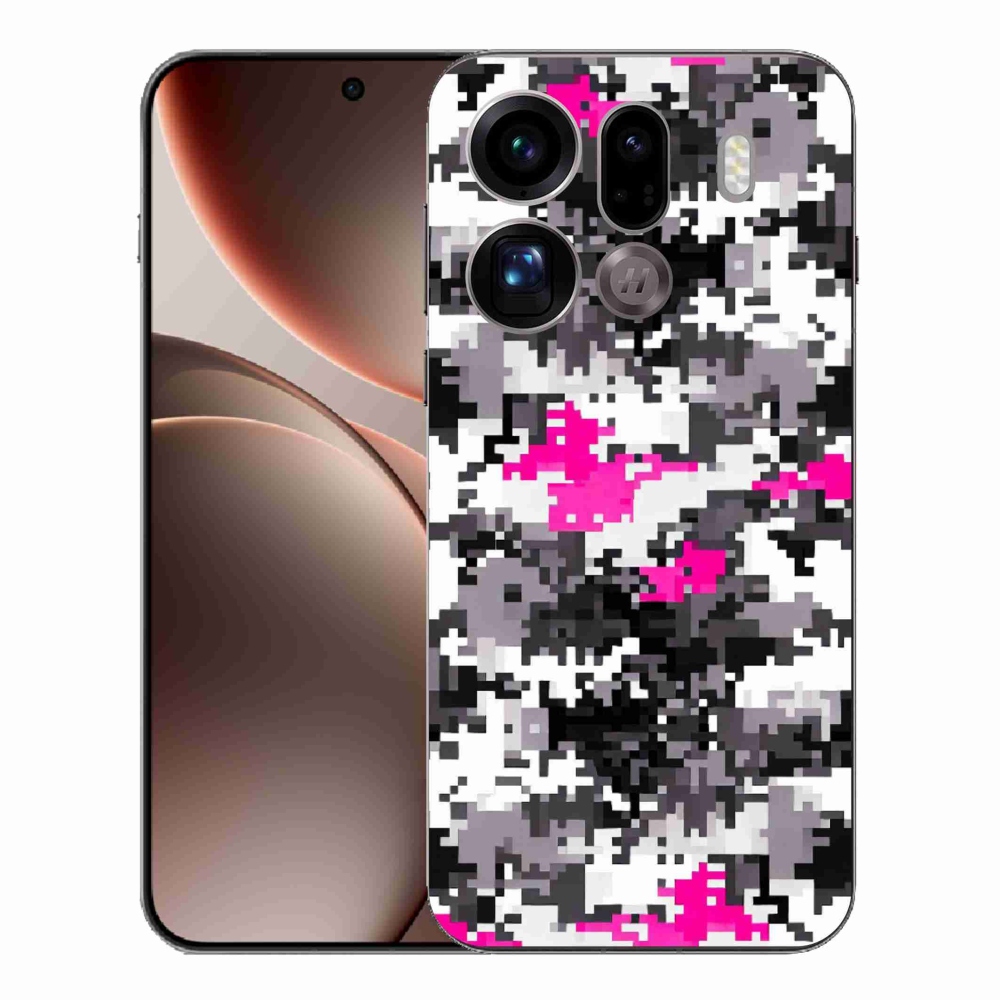 Gelový kryt mmCase na Oppo Find X9 Pro - maskáčový vzor 4