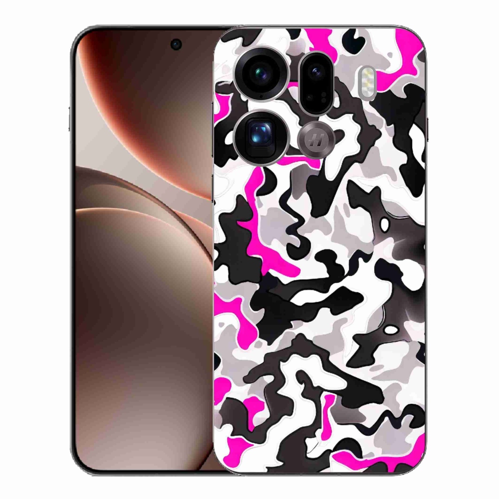 Gelový kryt mmCase na Oppo Find X9 Pro - maskáčový vzor 5