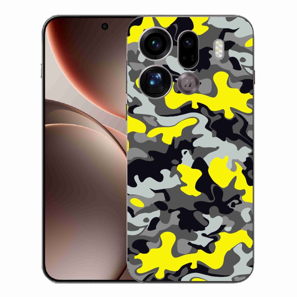 Gelový kryt mmCase na Oppo Find X9 Pro - maskáčový vzor 6