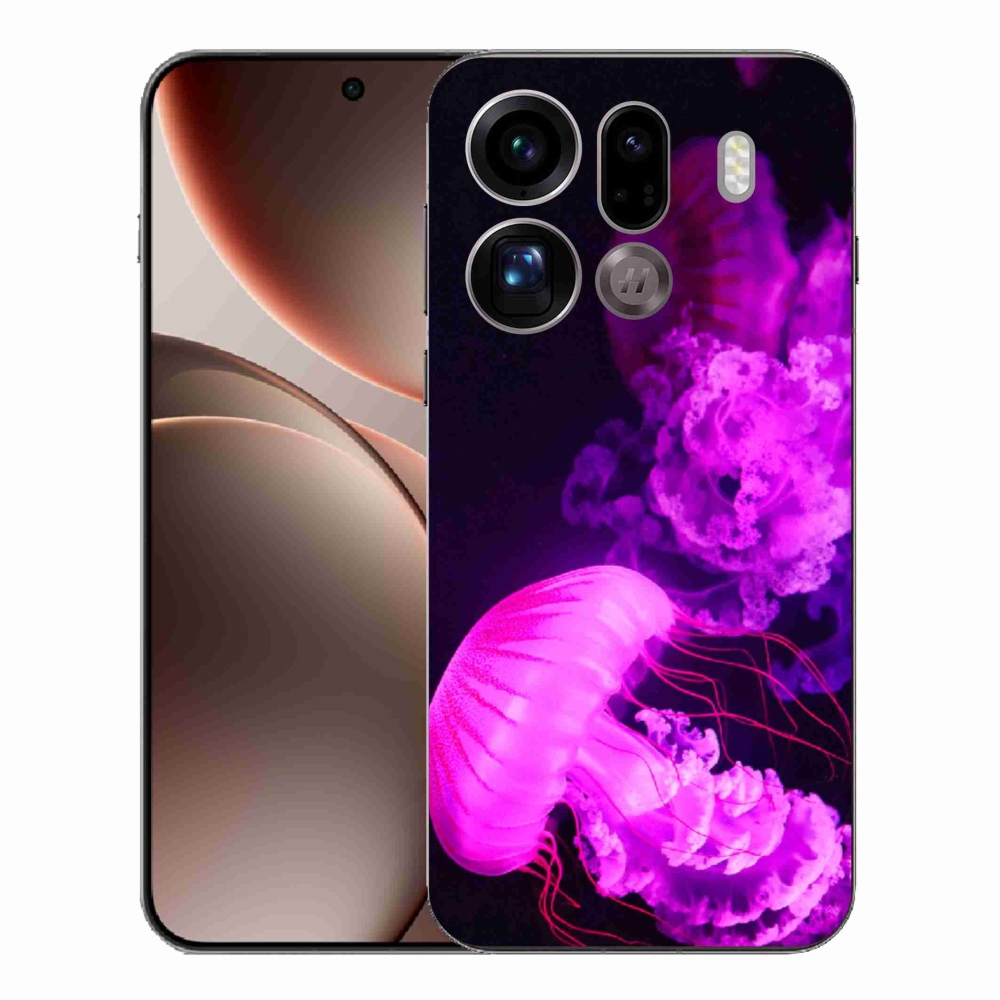 Gelový kryt mmCase na Oppo Find X9 Pro - medúza 1
