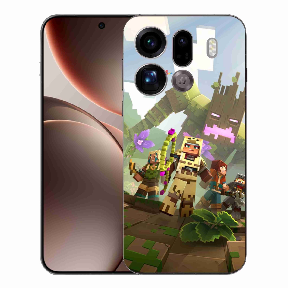 Gelový kryt mmCase na Oppo Find X9 Pro - minecraft 1