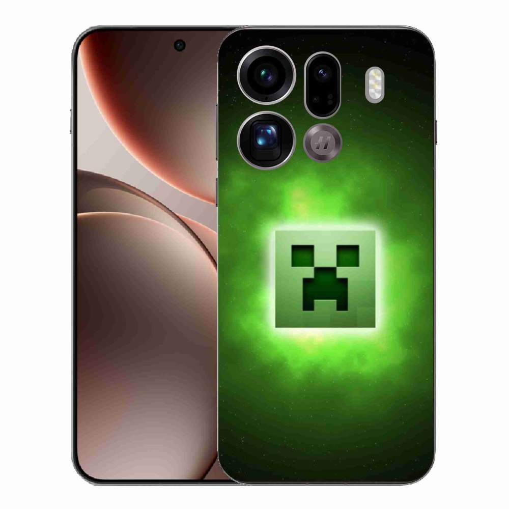Gelový kryt mmCase na Oppo Find X9 Pro - minecraft