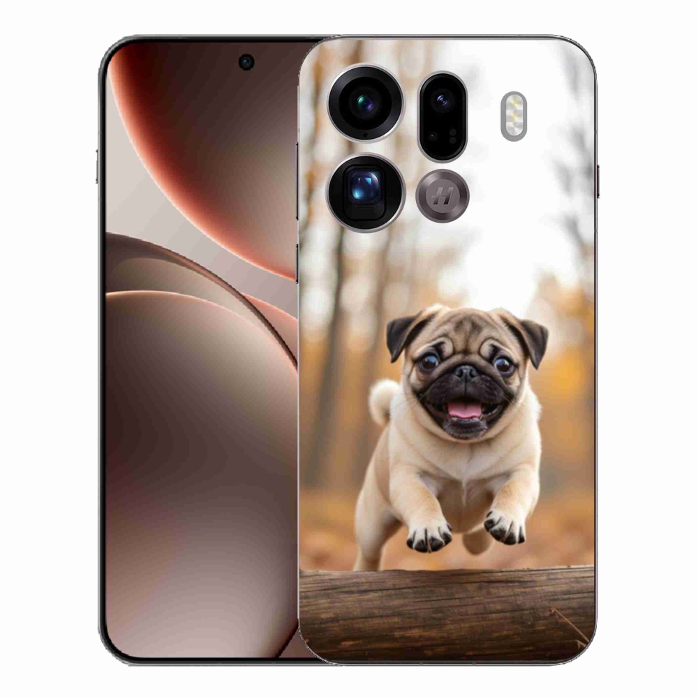 Gelový kryt mmCase na Oppo Find X9 Pro - mops 2