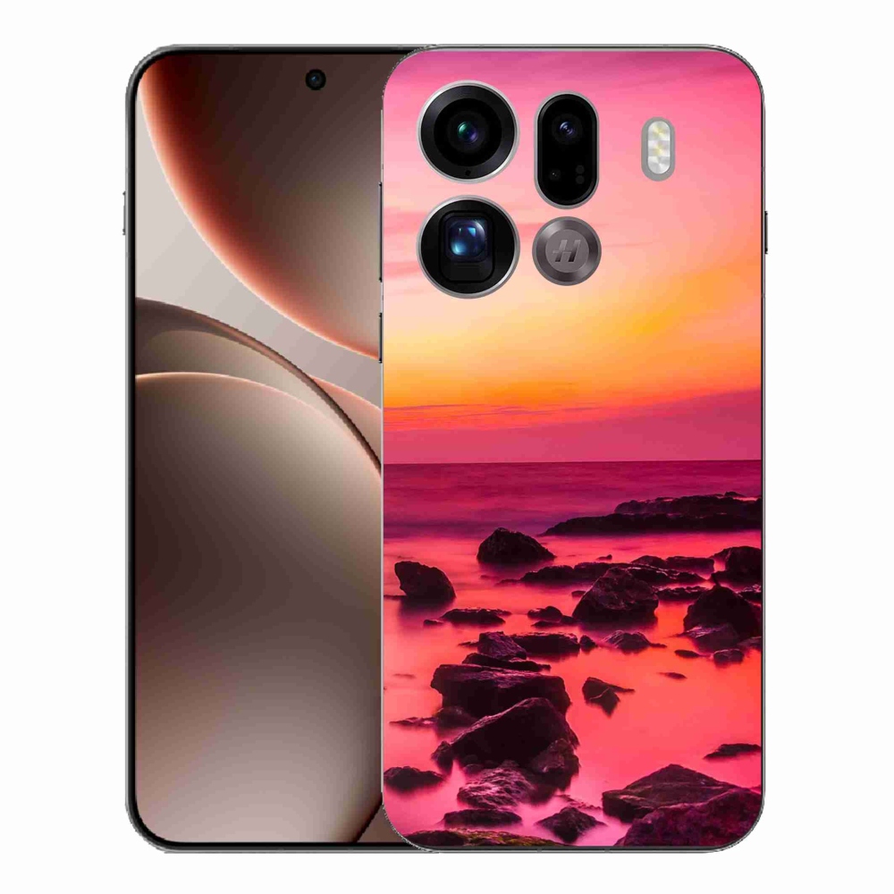 Gelový kryt mmCase na Oppo Find X9 Pro - moře a záře