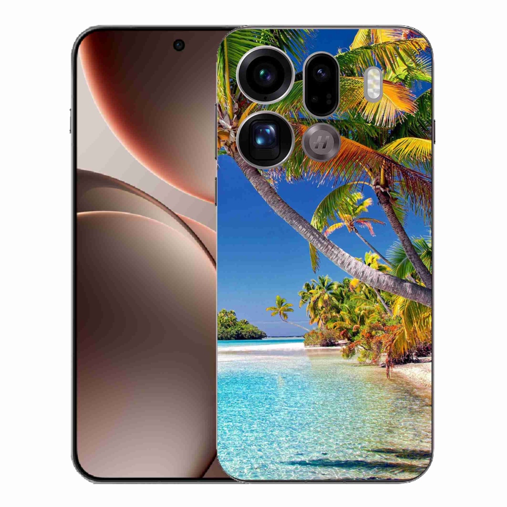 Gelový kryt mmCase na Oppo Find X9 Pro - mořská pláž