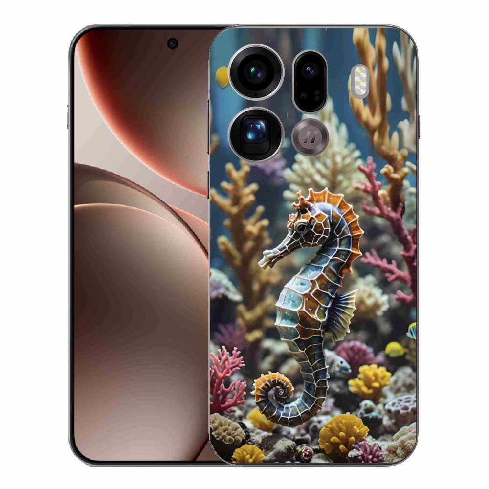Gelový kryt mmCase na Oppo Find X9 Pro - mořský koník 2
