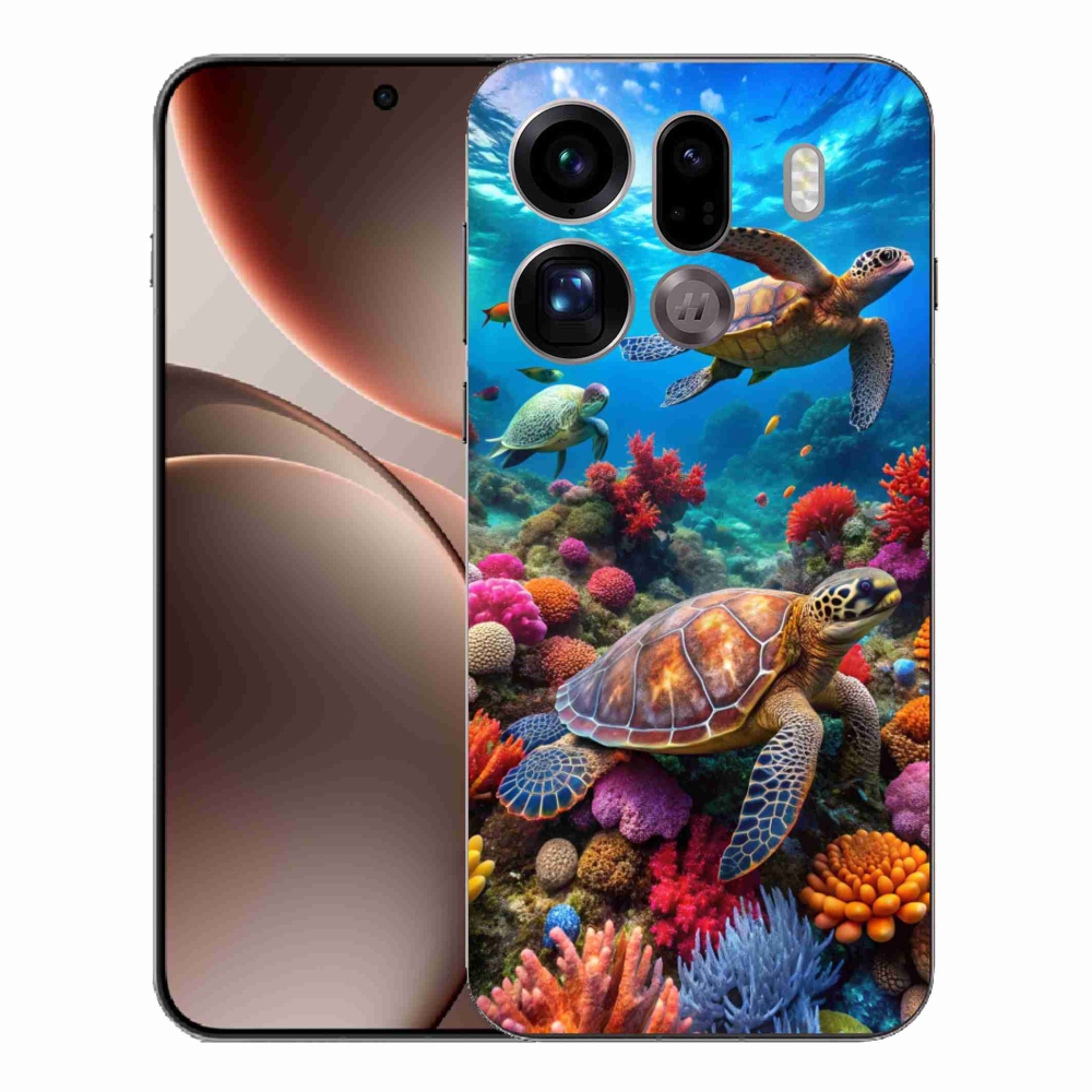 Gelový kryt mmCase na Oppo Find X9 Pro - mořský svět 2
