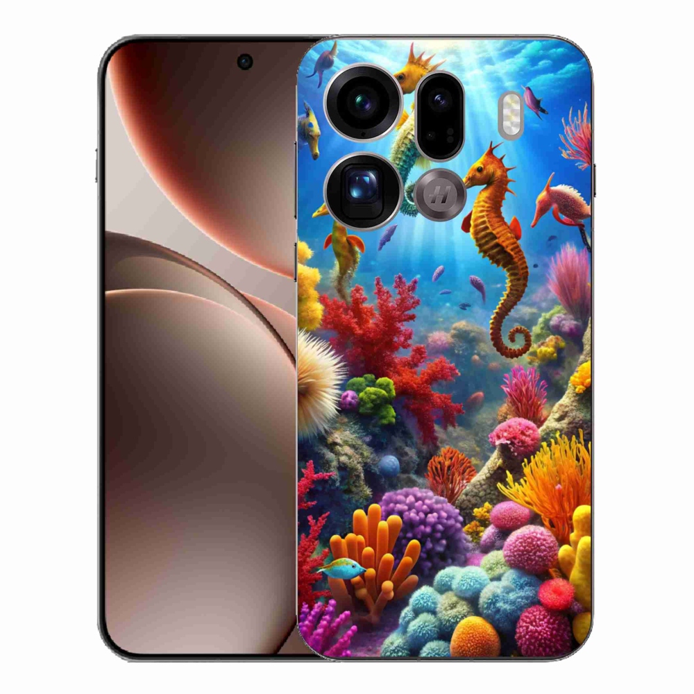 Gelový kryt mmCase na Oppo Find X9 Pro - mořský svět 3
