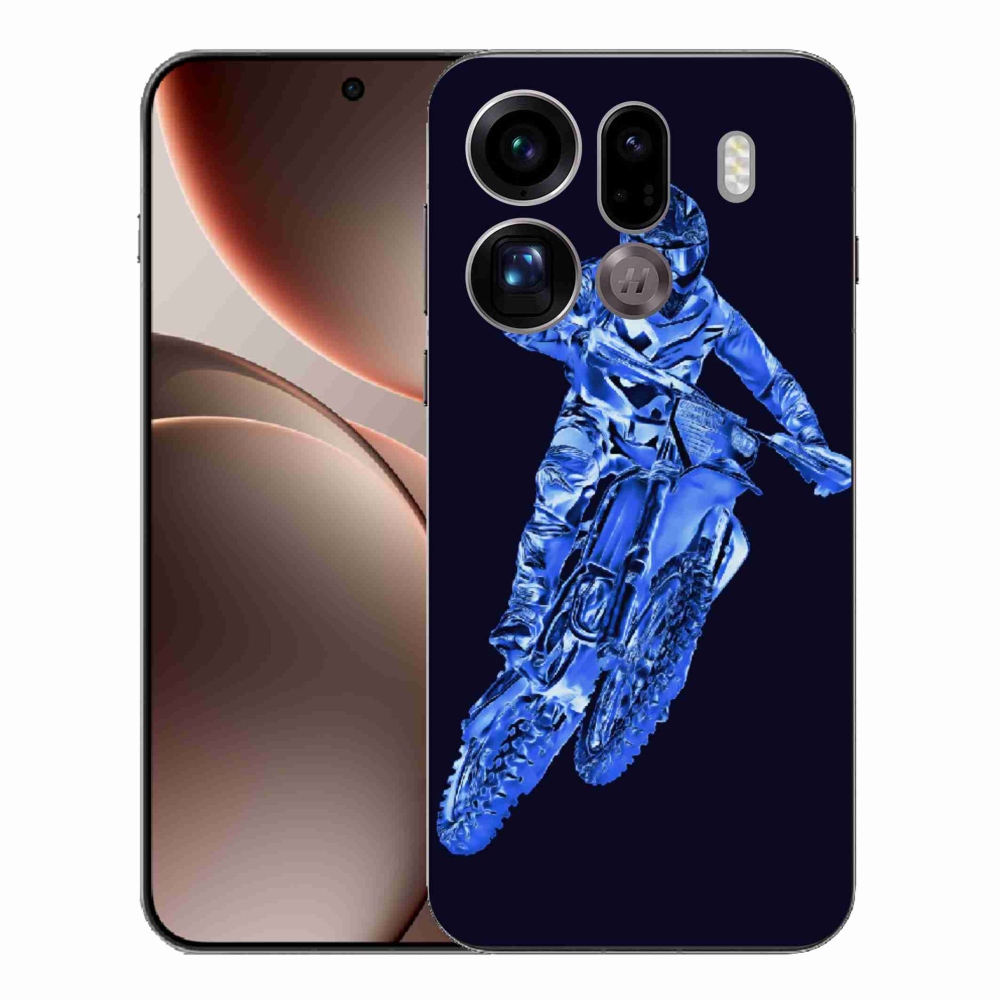 Gelový kryt mmCase na Oppo Find X9 Pro - motocross 1