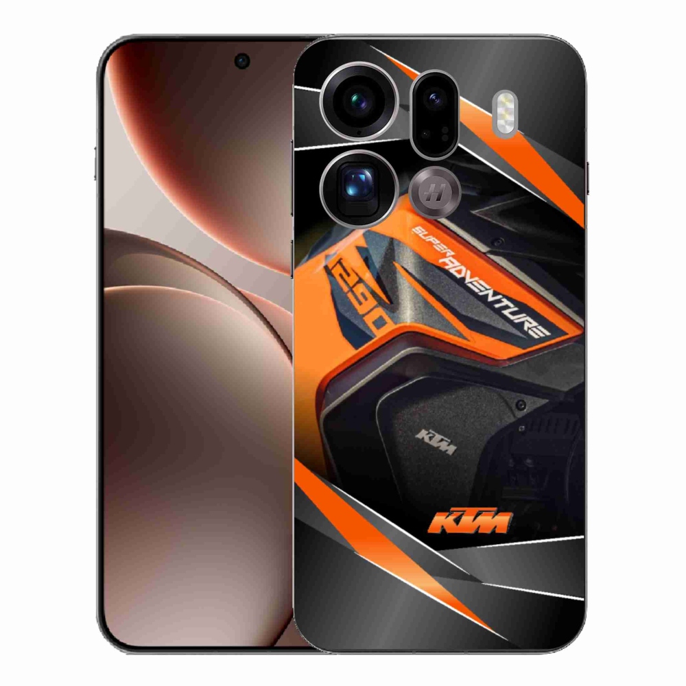 Gelový kryt mmCase na Oppo Find X9 Pro - motorka ktm