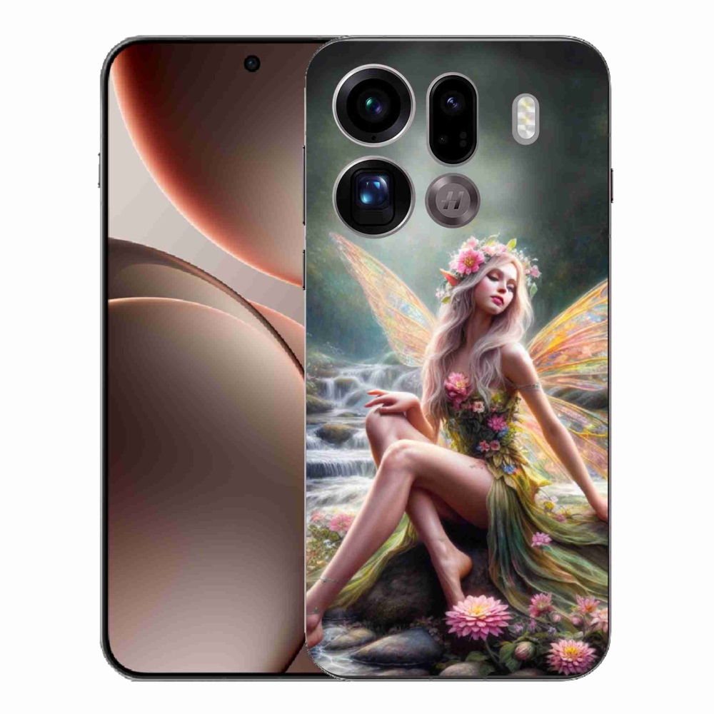Gelový kryt mmCase na Oppo Find X9 Pro - motýlí žena 1