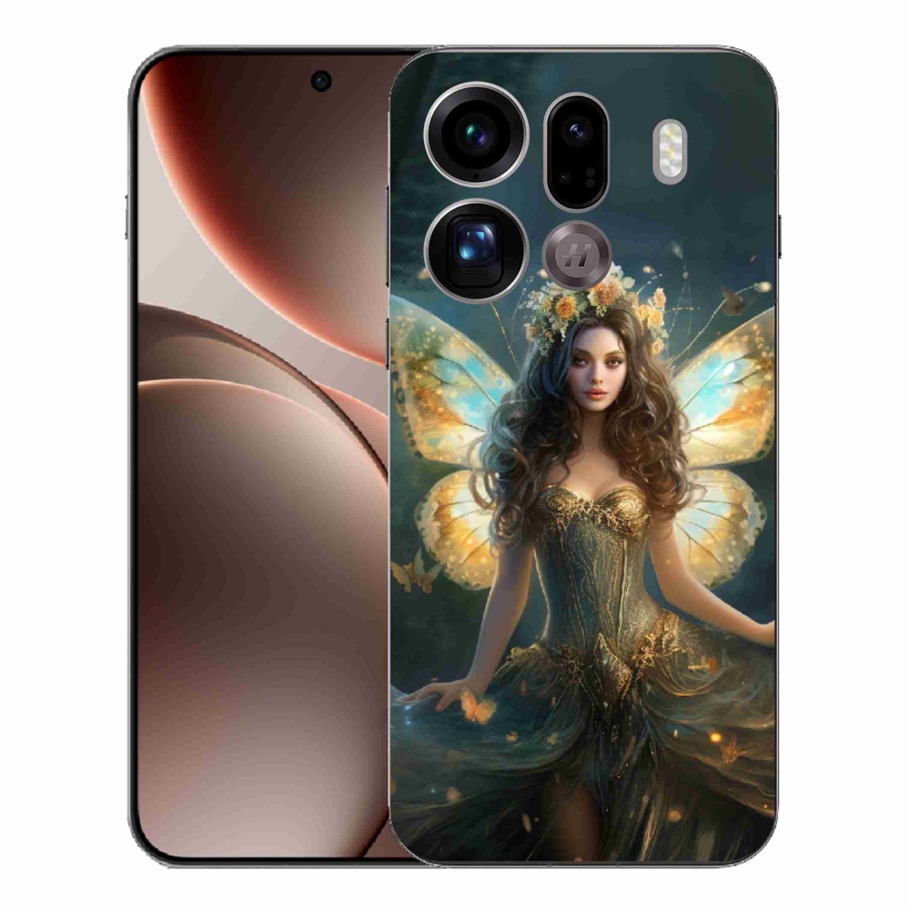 Gelový kryt mmCase na Oppo Find X9 Pro - motýlí žena