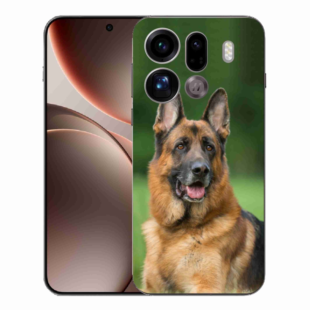 Gelový kryt mmCase na Oppo Find X9 Pro - německý ovčák