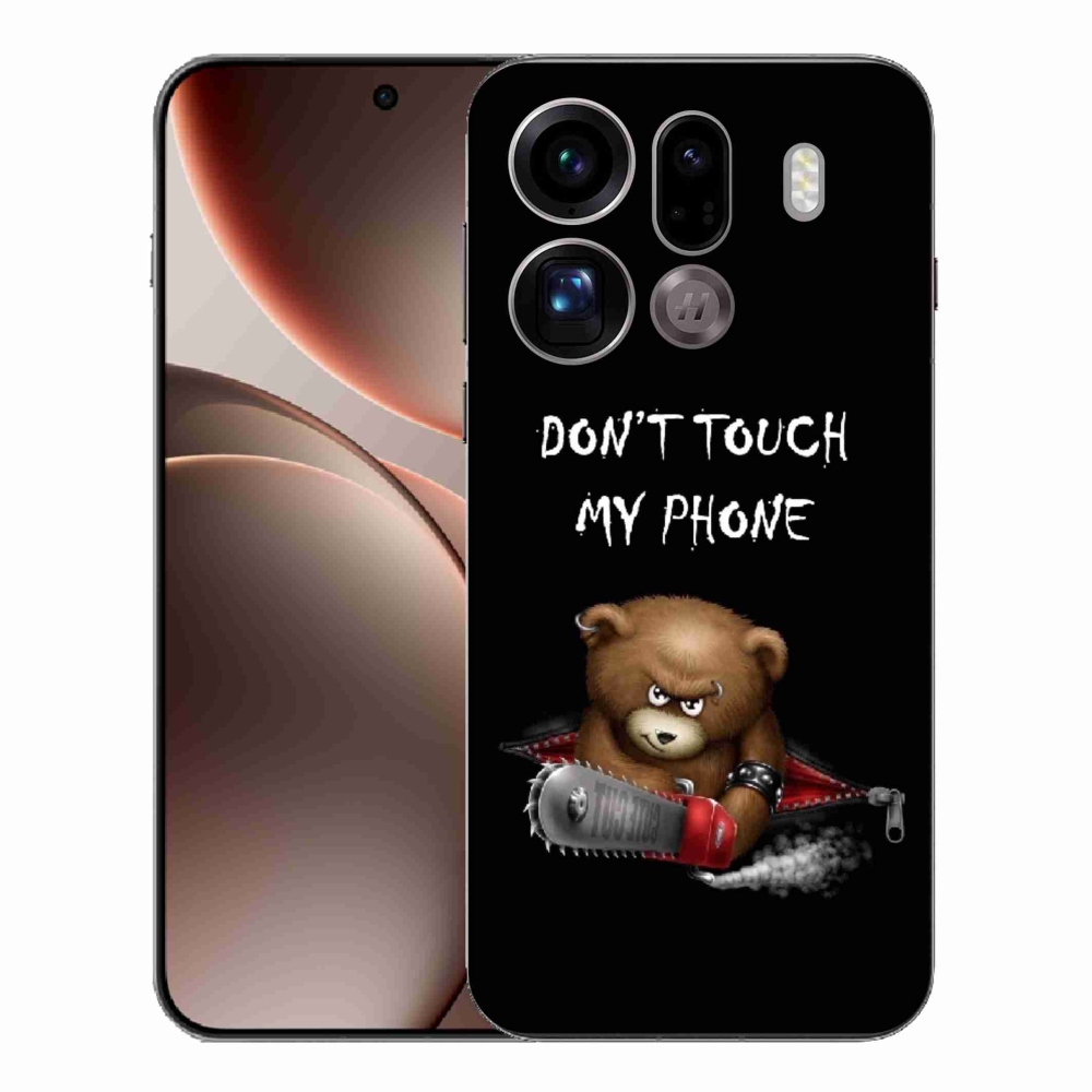 Gelový kryt mmCase na Oppo Find X9 Pro - nesahej na telefon