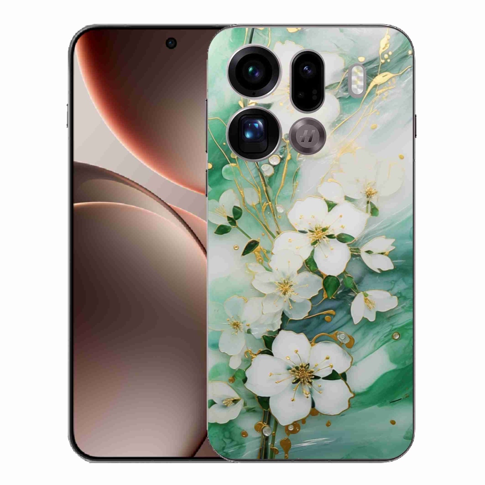 Gelový kryt mmCase na Oppo Find X9 Pro - něžné květy