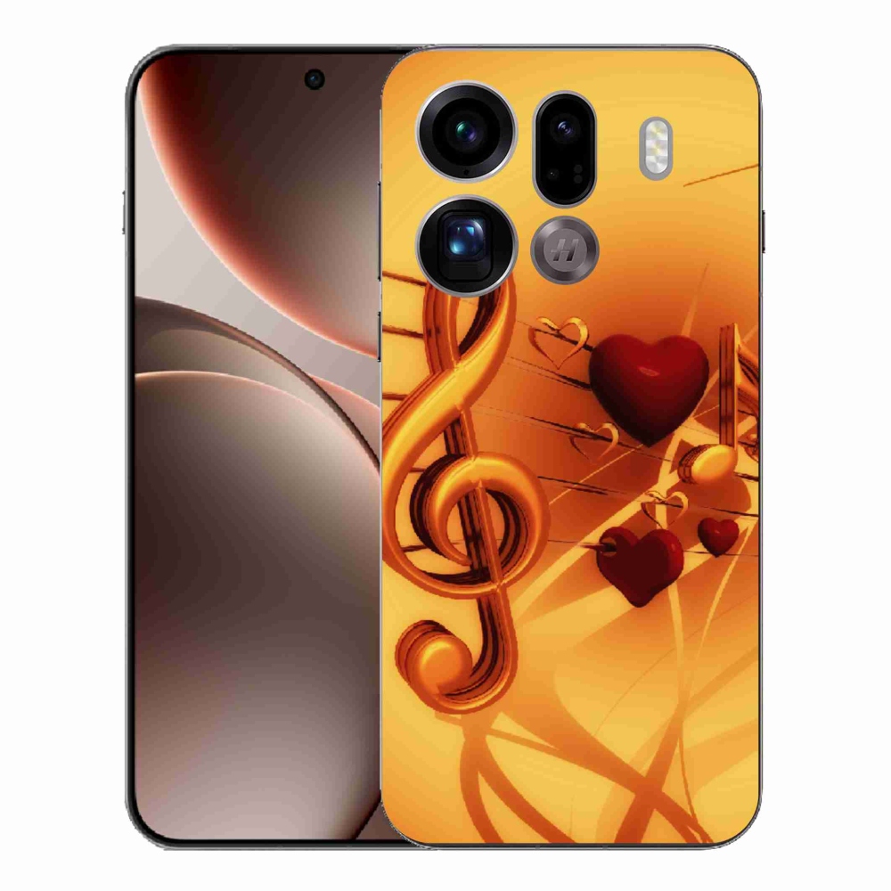 Gelový kryt mmCase na Oppo Find X9 Pro - noty