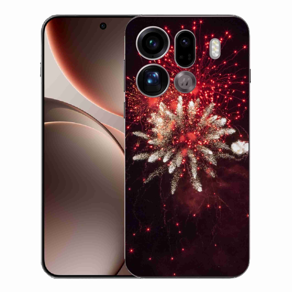 Gelový kryt mmCase na Oppo Find X9 Pro - ohňostroj