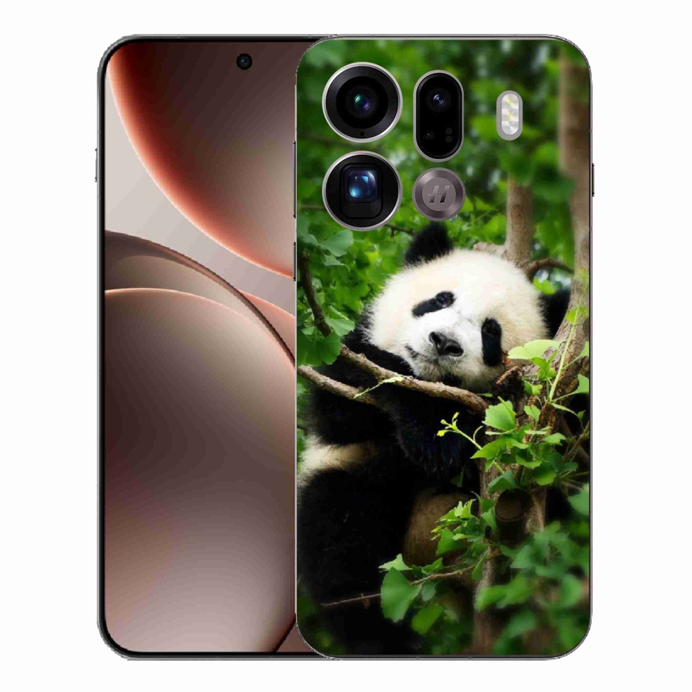 Gelový kryt mmCase na Oppo Find X9 Pro - panda