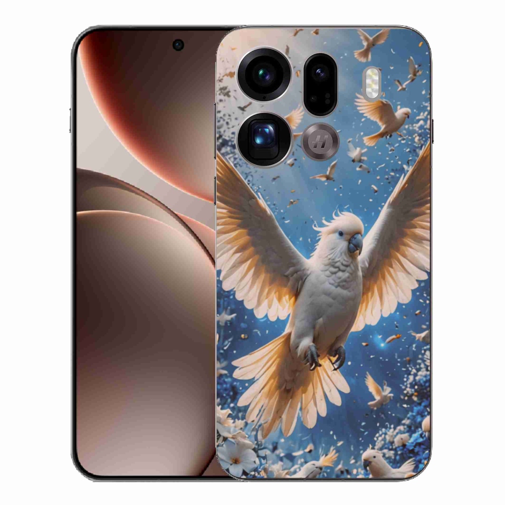 Gelový kryt mmCase na Oppo Find X9 Pro - papoušek kakadu