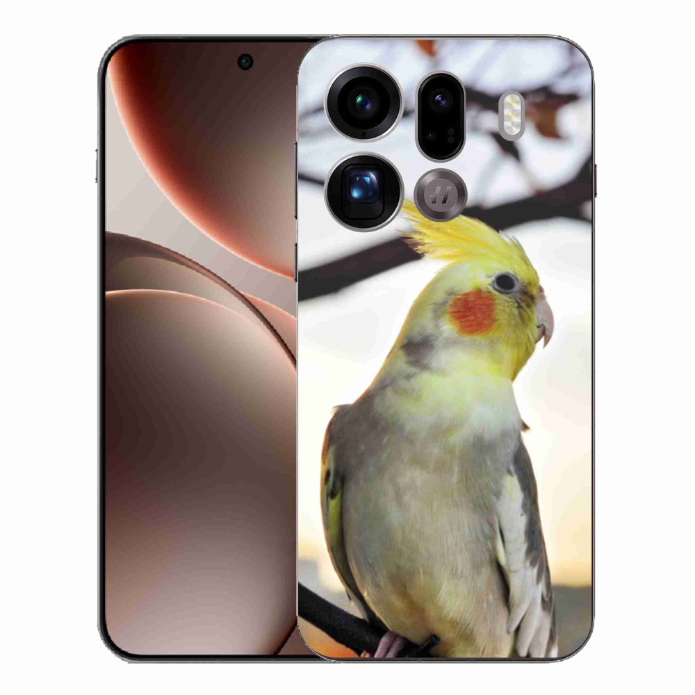Gelový kryt mmCase na Oppo Find X9 Pro - papoušek korela