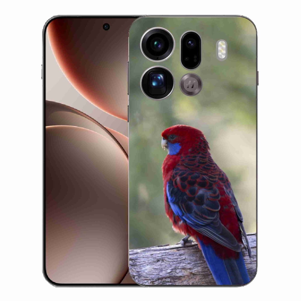 Gelový kryt mmCase na Oppo Find X9 Pro - papoušek rosela