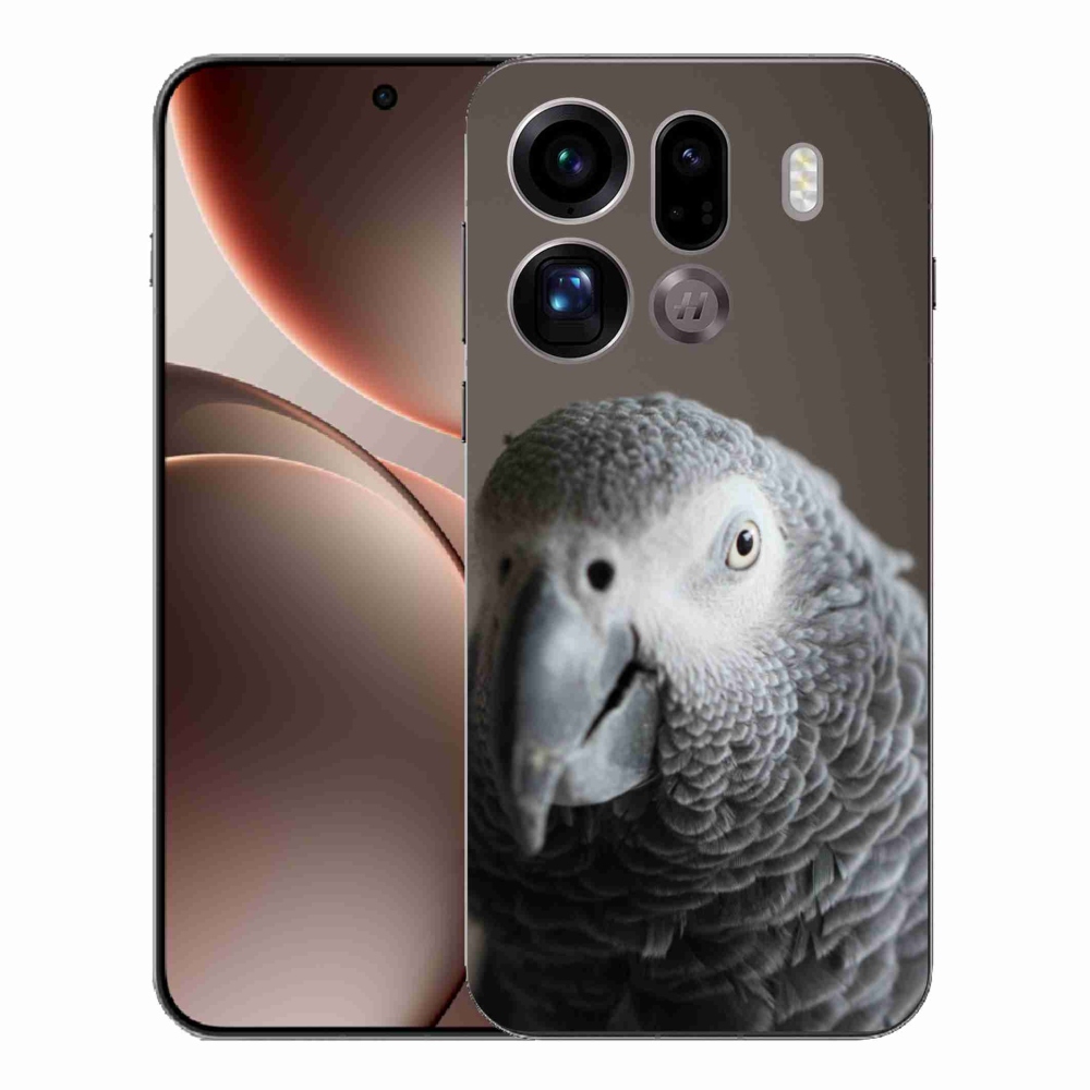 Gelový kryt mmCase na Oppo Find X9 Pro - papoušek žako 2
