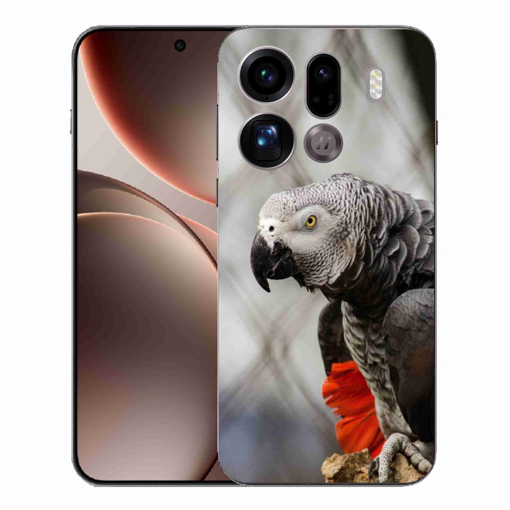 Gelový kryt mmCase na Oppo Find X9 Pro - papoušek žako 3