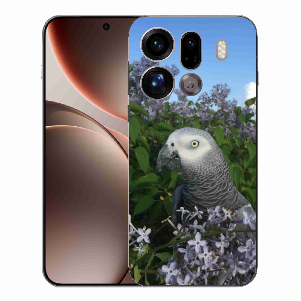 Gelový kryt mmCase na Oppo Find X9 Pro - papoušek žako