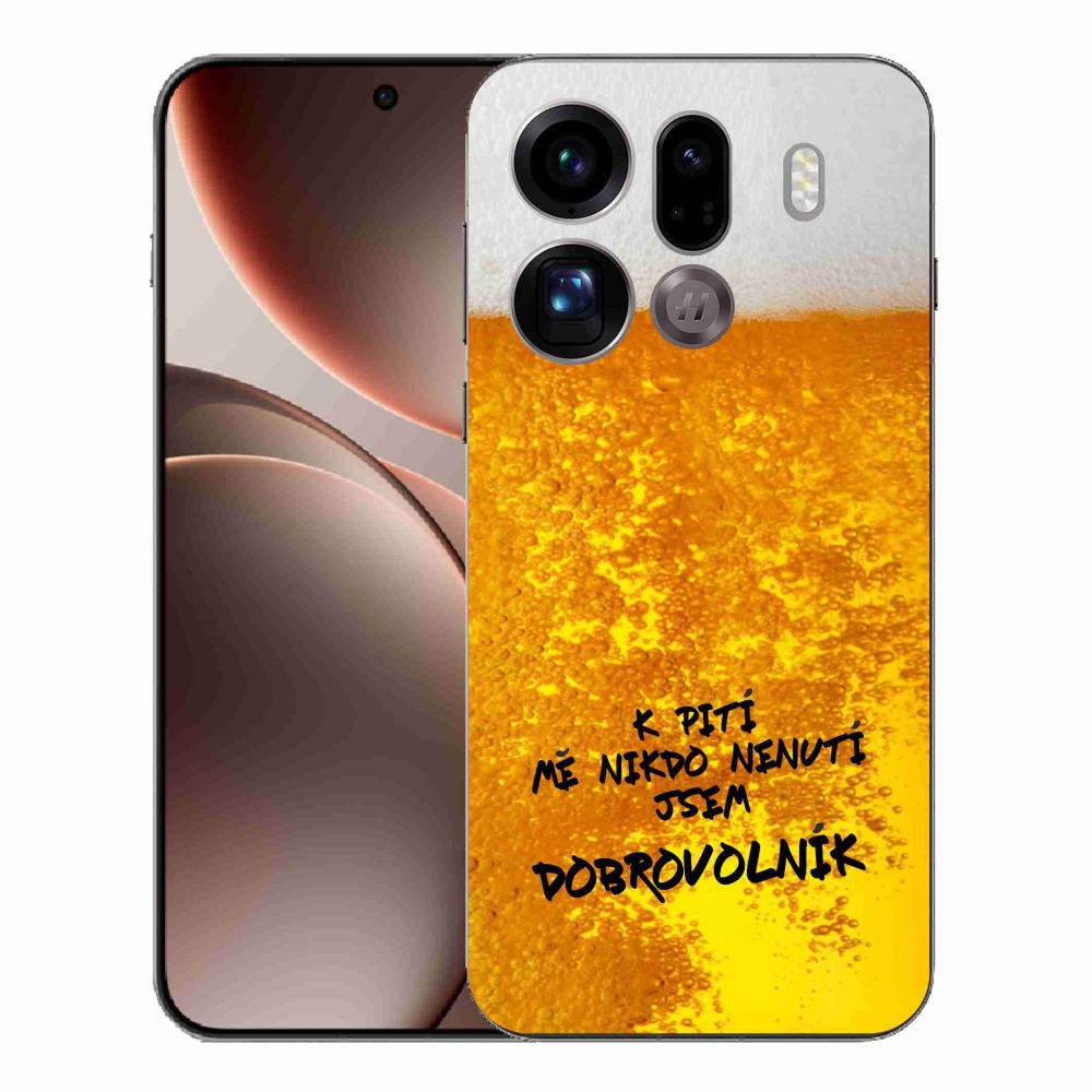 Gelový kryt mmCase na Oppo Find X9 Pro - pivní motiv 4