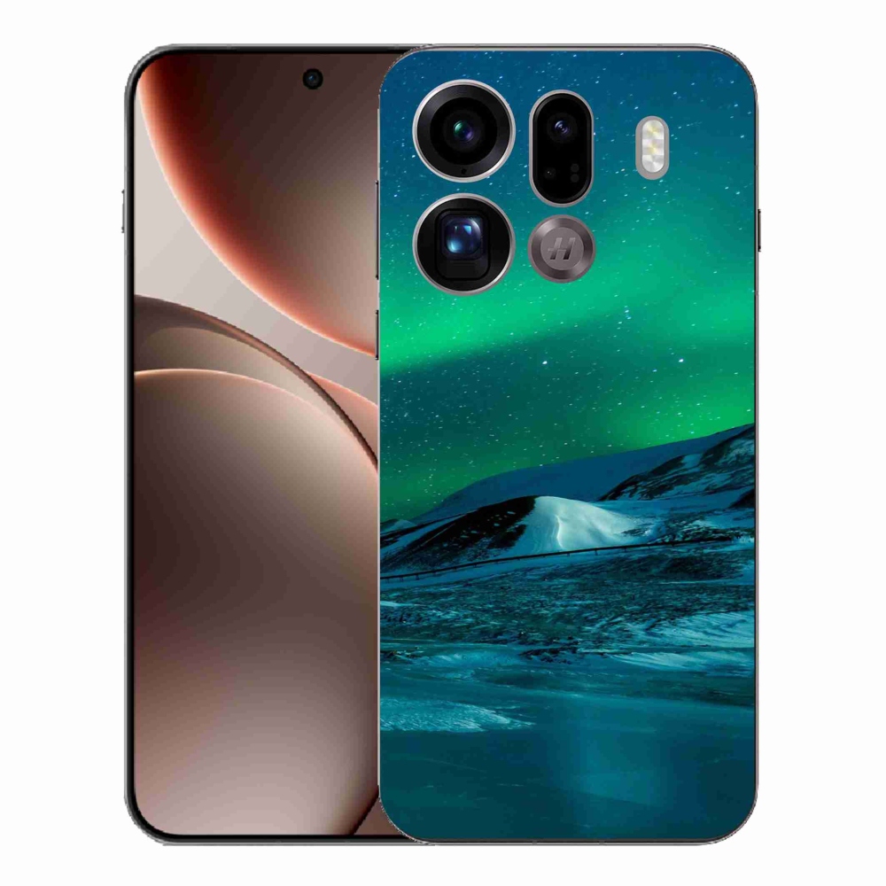 Gelový kryt mmCase na Oppo Find X9 Pro - polární záře