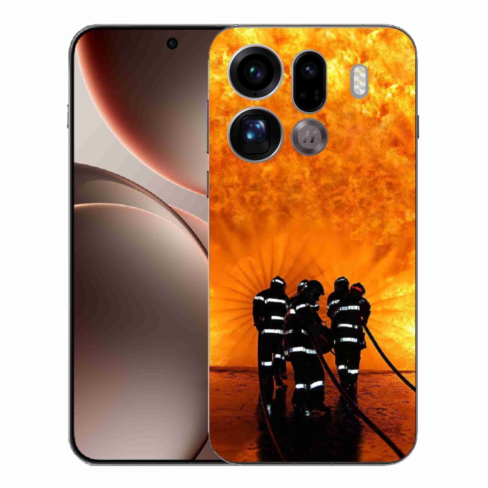 Gelový kryt mmCase na Oppo Find X9 Pro - požár