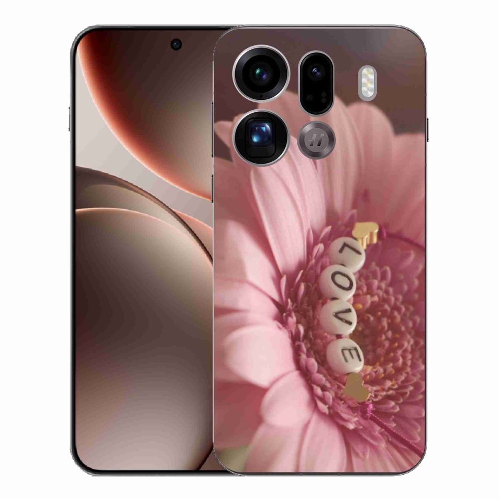 Gelový kryt mmCase na Oppo Find X9 Pro - přívěsek love