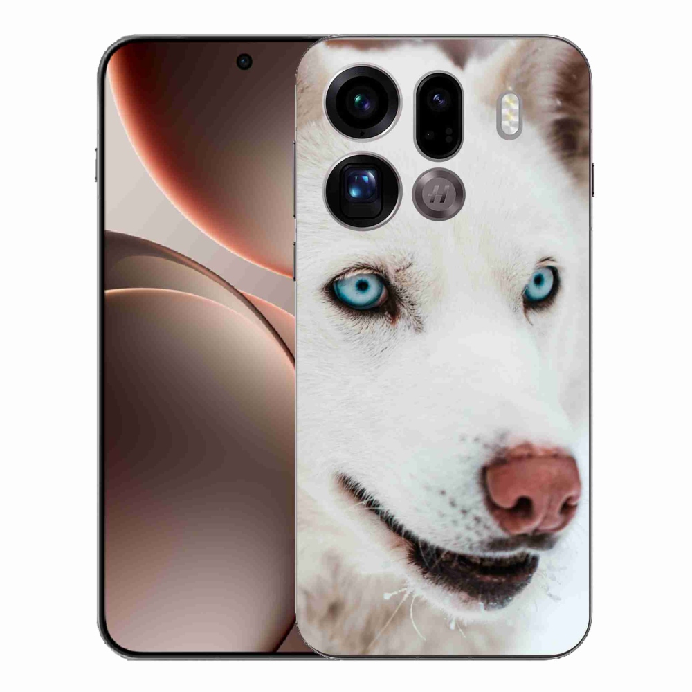 Gelový kryt mmCase na Oppo Find X9 Pro - psí pohled