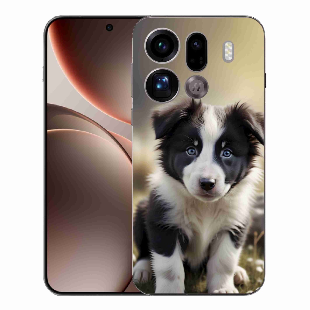 Gelový kryt mmCase na Oppo Find X9 Pro - roztomilá border kolie