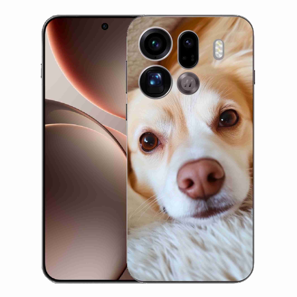 Gelový kryt mmCase na Oppo Find X9 Pro - Roztomilá čivava