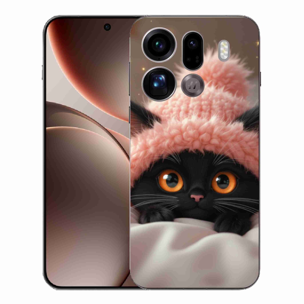 Gelový kryt mmCase na Oppo Find X9 Pro - roztomilé kotě 7