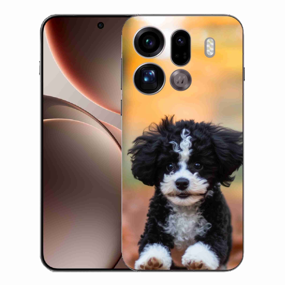 Gelový kryt mmCase na Oppo Find X9 Pro - roztomilé štěně 2