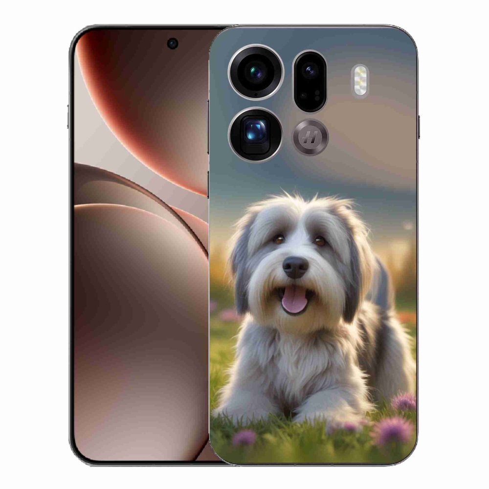 Gelový kryt mmCase na Oppo Find X9 Pro - roztomilý havanský psík