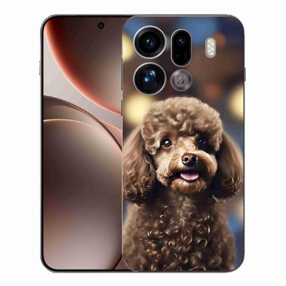 Gelový kryt mmCase na Oppo Find X9 Pro - roztomilý pudl