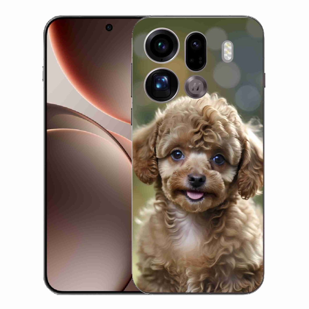 Gelový kryt mmCase na Oppo Find X9 Pro - roztomilý pudl