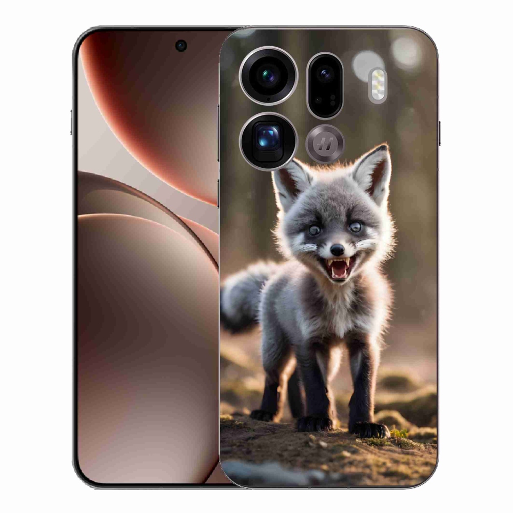 Gelový kryt mmCase na Oppo Find X9 Pro - rozzuřená liška