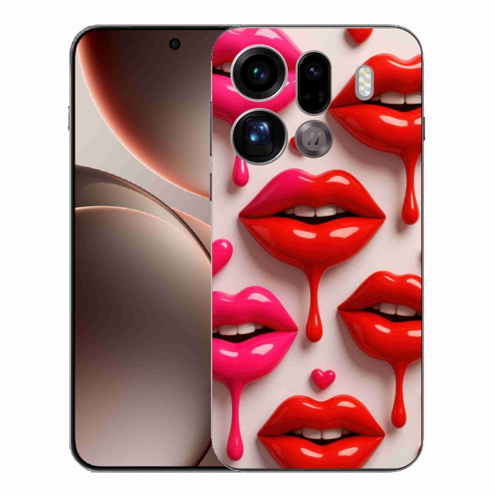 Gelový kryt mmCase na Oppo Find X9 Pro - rty 2