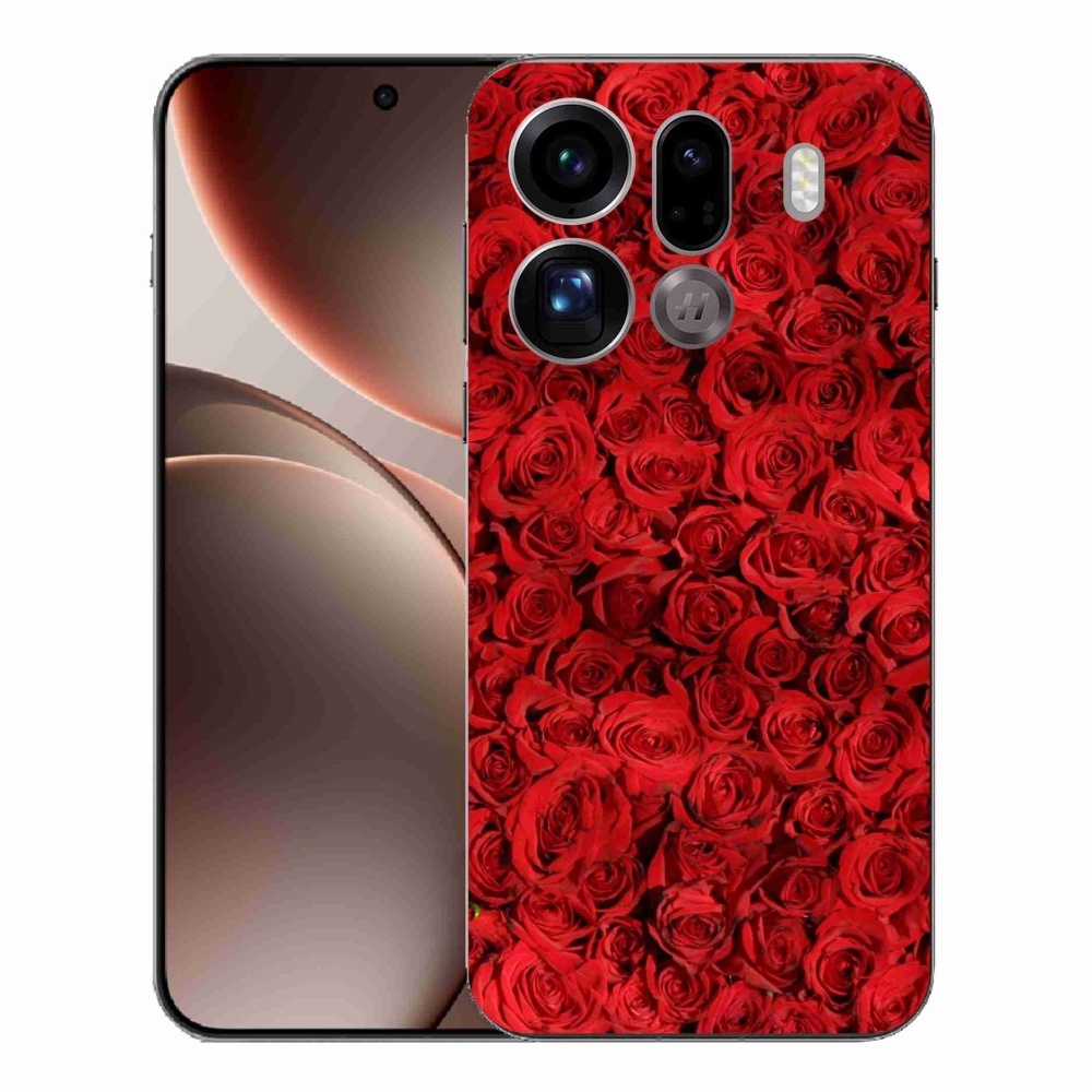 Gelový kryt mmCase na Oppo Find X9 Pro - růže