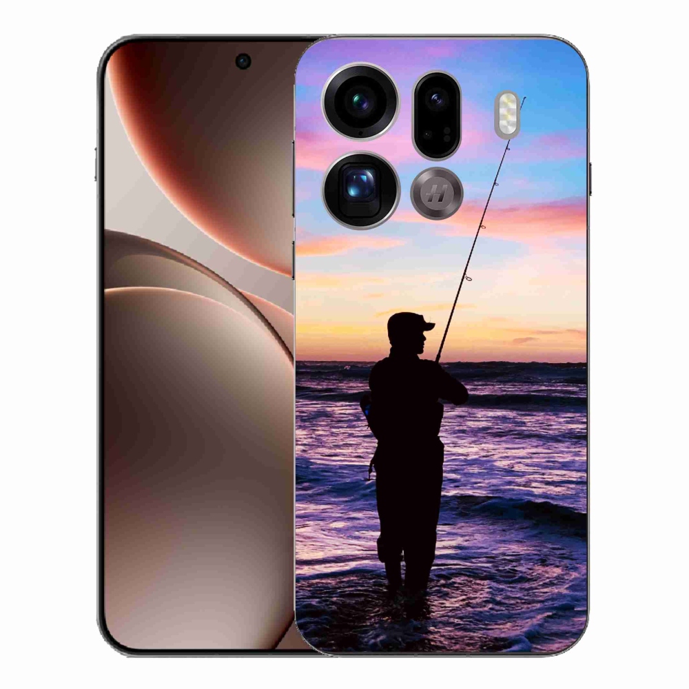 Gelový kryt mmCase na Oppo Find X9 Pro - rybaření 1