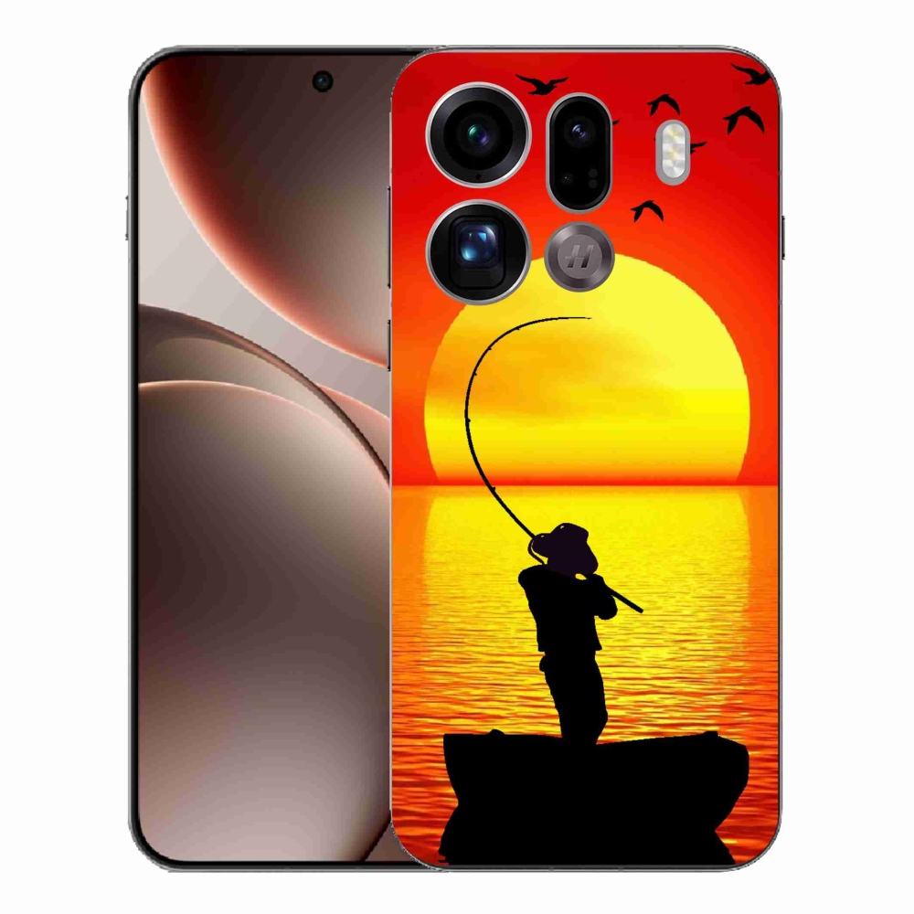 Gelový kryt mmCase na Oppo Find X9 Pro - rybaření