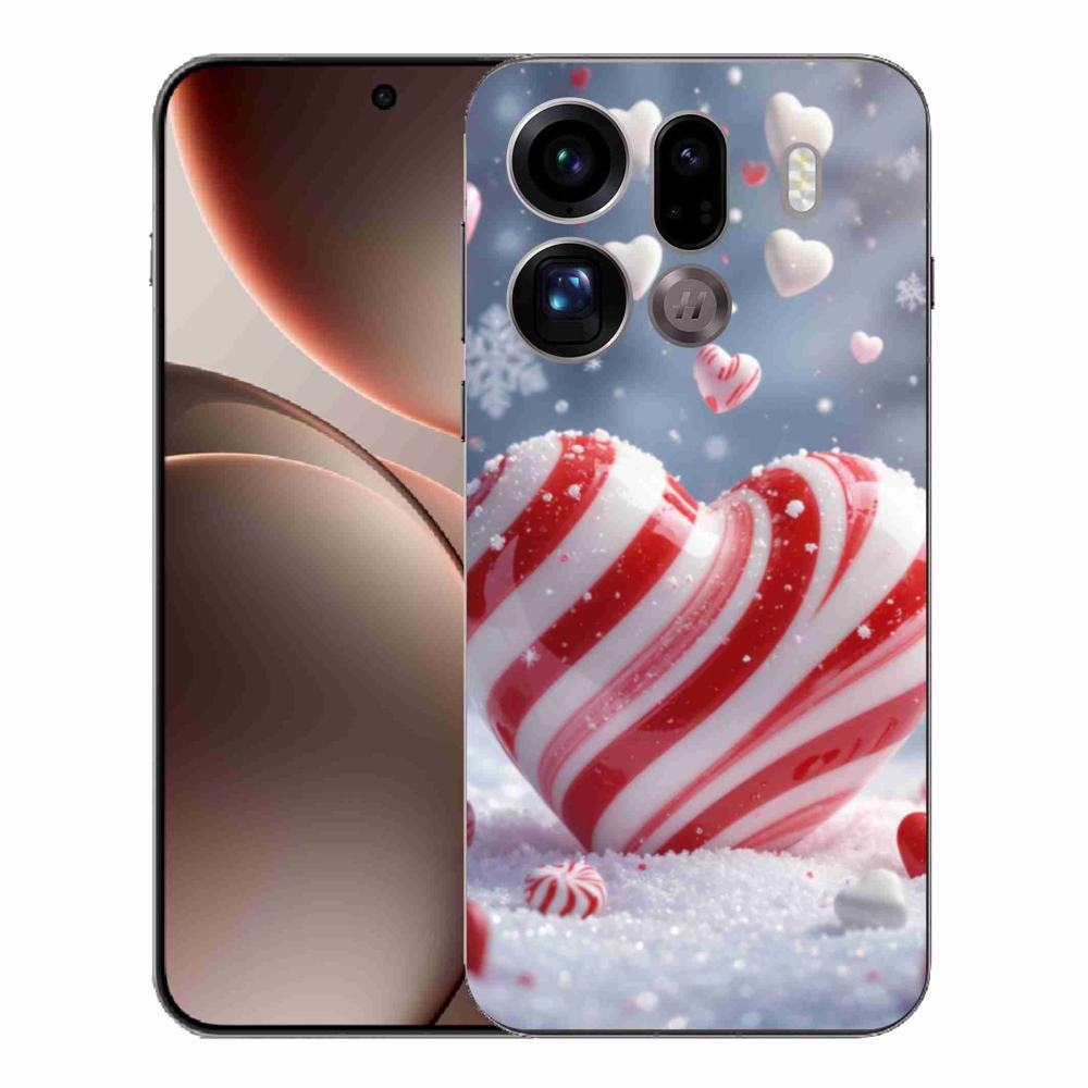 Gelový kryt mmCase na Oppo Find X9 Pro - sladké srdce