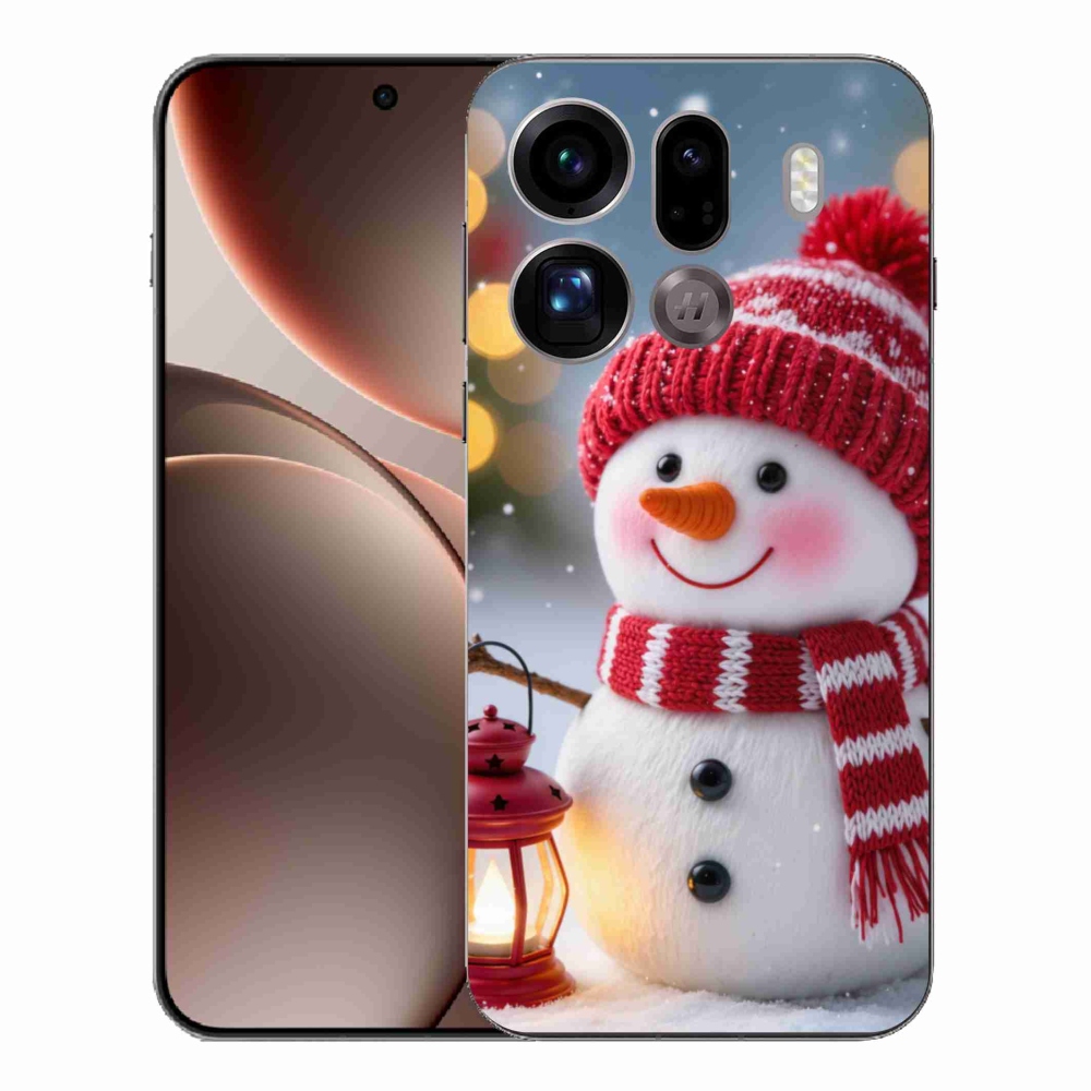 Gelový kryt mmCase na Oppo Find X9 Pro - sněhulák 2